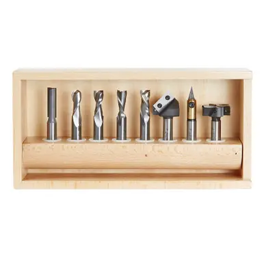 Amana AMS-170 8-Pc General Purpose CNC Router Bit Collection 1/2" Shank