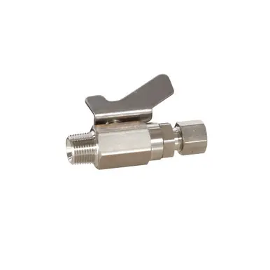 GRACO 237538 - Low Pressure Ball Valve, 3/8" Tube Fitting x 3/8 NPT(M), Stainless Steel, Catalyst &