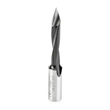 Amana 314281 Carbide Tipped Through-Hole Boring Bit R/H 9/32 D x 70mm Long x 10mm Shank