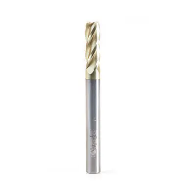 Amana 51525 Glass Cutting 1/4 D x 3/4 CH x 1/4 Shank x 2-1/4" x 4 Flute ZrN Coated Up-Cut Router Bit