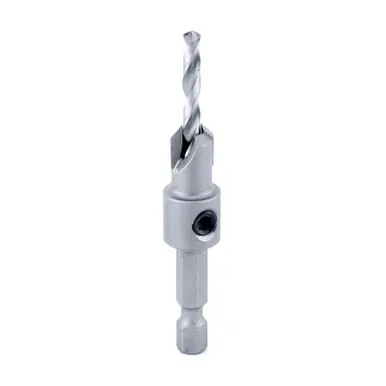 Amana 55269 Carbide Tipped Countersink 3/8 D x 49 Deg x 1/4 Quick Release Hex Shank for Wood Screw