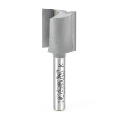 Amana 45229 Carbide Tipped Straight Plunge High Production 11/16 D x 3/4 CH x 1/4 Shank x 2" Router