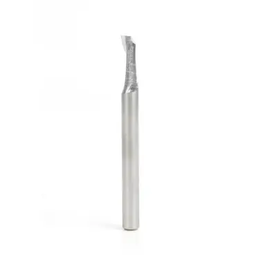 Amana HSS1622 HSS Spiral Aluminum Cutting Single Flute Up-Cut 1/4 D x 5/8 CH x 1/4" Shank Router Bit