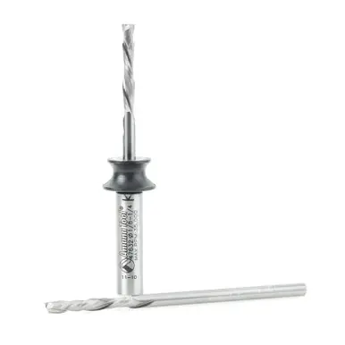 Amana 46184 3-Pc. Set Including Two 46180 1/8 D x 13/16 CH x 1/8 Shank x 2-1/2" Compression Router