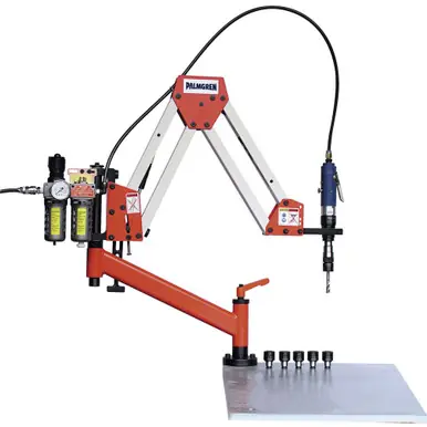 PALMGREN 9680410 - 58" Reach 400 RPM Pneumatic Tapping Arm