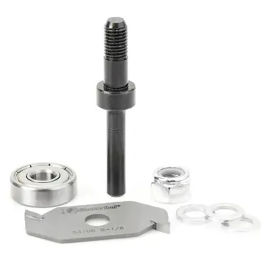 Amana 53306 Slotting Cutter Assembly 2 Wing x 1-7/8 D x 1/8 CH x 1/4" Shank Router Bit