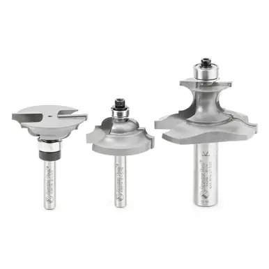 Amana 49682 3-Piece Carbide Tipped Classic Wainscott Wall Panel Set