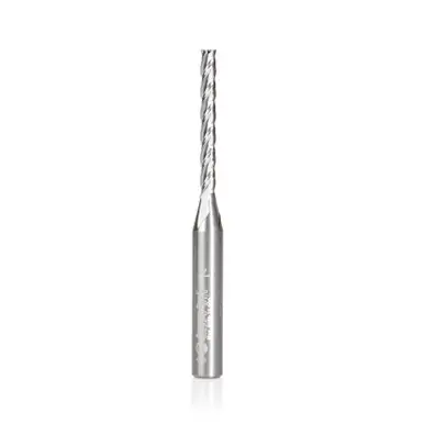 Amana 46292-U CNC 2D/3D Carving 0.10 Deg Tapered Angle Flat Bottom x 1/8 D x 1-3/32 CH x 1/4 Shank x