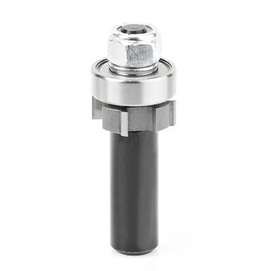 Amana 47402 Carbide Tipped 4 Wing Flush Trim Single Bevel Cutter Assembly 7/8 D x 1/4 CH x 1/2"