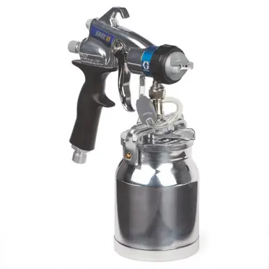 GRACO 17P653 - Finish Pro HVLP EDGE II Gun, Metal Cup, Metal Cup, 10 PSI