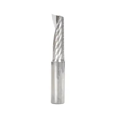 Amana 57329 Metric Spiral O-Single Flute, Plastic Cutting 12 D x 38 CH x 12 Shank x 76mm Long Up-Cut