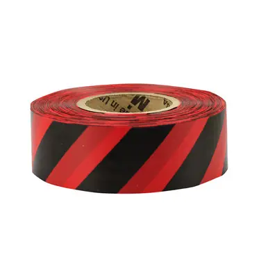 CH Hanson 17057 - Standard Red/Black Stripe Flagging Tape (12pk)