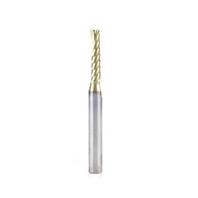 Amana 51456-Z Spiral O-Single Flute, Aluminum Cutting 3/16 D x 7/8 CH x 1/4 Shank x 2-1/2" Up-Cut