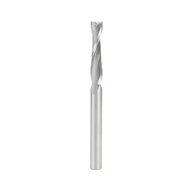 Amana 51767 CNC Spiral Double O-Flute, Plastic Cutting 1/4 Dia x 1-1/4 CH x 1/4 Shank x 3" Up-Cut