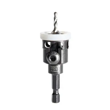 Amana 55293 Carbide Tipped Countersink w/Adjustable Low Friction Depth-Stop 3/8 D x 49 Deg x 1/4