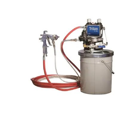 GRACO 234912 - Triton 1 1 Stainless Steel Spray Package, Pail Mount, 100 PSI Regulator, with