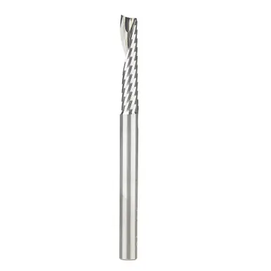 Amana 51497 Metric Spiral O-Single Flute, Plastic Cutting 6 D x 30 CH x 6 Shank x 75mm Long Up-Cut