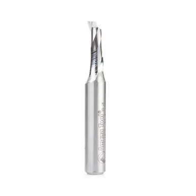 Amana HSS1627 HSS Spiral Aluminum Cutting Single Flute Up-Cut 3/8 D x 1 CH x 1/2 Shank 3-1/2" Router