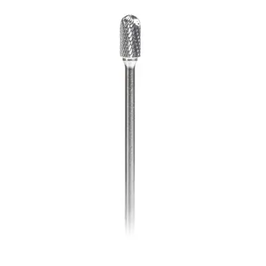 Amana BURS-126 Radius Cylinder Head 1/2 D x 1 CH x 1/4 Shank x 7" Double Cut Burr Bit