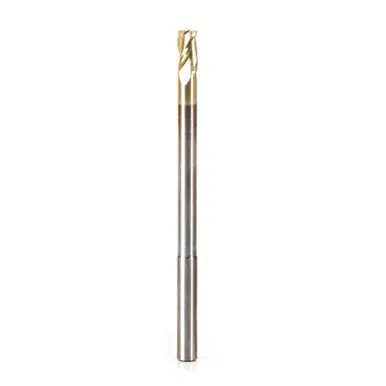 Amana 46590 Extra Long CNC 2D/3D Carving Flat Bottom x 0.10 Deg x 1/4 D x 1/2 CH x 1/4 Shank x 4" x