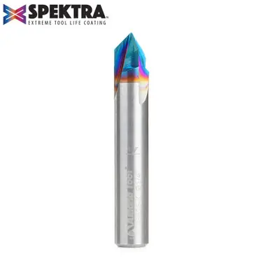 Amana 45626-K Spektra V Groove 90 Deg x 1/4 D x 1/4 CH x 1/4" Shank Router Bit