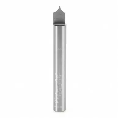Amana 56125 Point Cutting Roundover 1/8 R x 1/4 D x 5/16 CH x 1/4 Shank x 2" Router Bit for