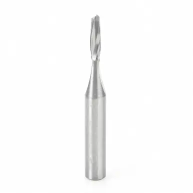 Amana 46241 CNC Spiral Plunge for Solid Wood 1/8 D x 1/2 CH x 1/4 Shank x 2" Up-Cut Router Bit