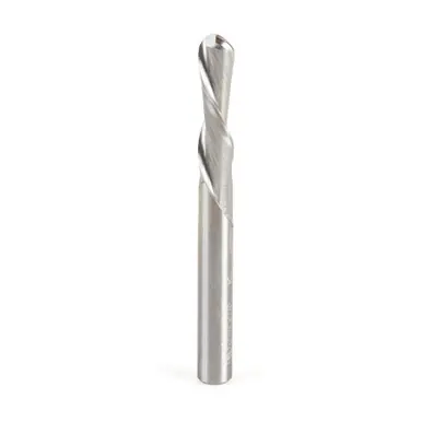 Amana 46476 Double Flute Down-Cut Ball Nose Spiral 1/8 R x 1/4 D x 1 CH x 1/4 Shank x 2-1/2" Router