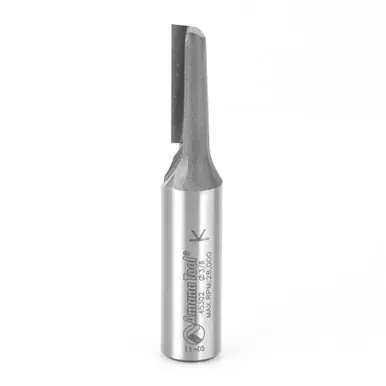 Amana 45302 Carbide Tipped Straight Plunge Single Flute High Production 3/8 D x 1" CH x 1/2 Shank