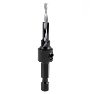 Amana 55290 RTA Furniture Drill/Countersink w/ Quick Release 1/4 Hex Shank for 5mm Screw