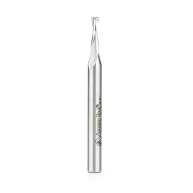 Amana HSS1630 HSS Spiral Aluminum Cutting Double Flute Up-Cut 1/8 D x 3/8 CH x 1/4 Shank 2-5/8"