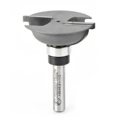 Amana 49646 Carbide Tipped Bead Rail Cutter 3/8 R x 1-1/2 D x 15/32 CH x 23/64 R x 1/4" Shank w/