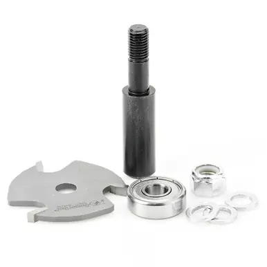 Amana 53407-1 Slotting Cutter Assembly 3 Wing x 1-7/8 D x 5/32 CH x 1/2" Shank Router Bit
