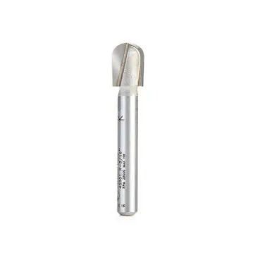 Amana 45901 Carbide Tipped Core Box 3/16 R x 3/8 D x 1/2 CH x 1/4" Shank Router Bit