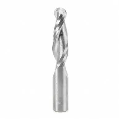 Amana 46386 Double Flute Up-Cut Ball Nose Spiral 5/16 R x 5/8 D x 2-1/8 CH x 5/8 Shank x 4" Router