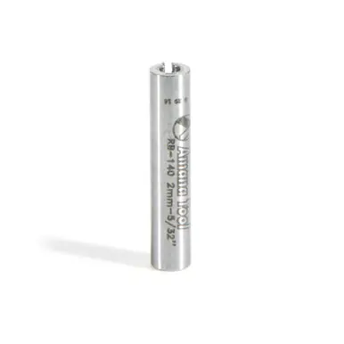 Amana RB-140 High Precision Steel Router Collet Reducer 4mm Overall D x 2mm Inner D x 20mm Long