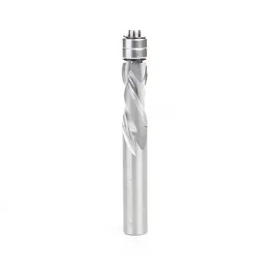 Amana 46192 Compression Spiral 1/2 D x 1-1/4 CH x 1/2 Shank x 3-3/4" w/ Double Ball Bearing Router
