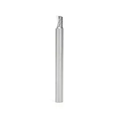 Amana 57323 Metric CNC Spiral O-Single Flute, Plastic Cutting 6 D x 8 CH x 6 Shank x 64mm Long