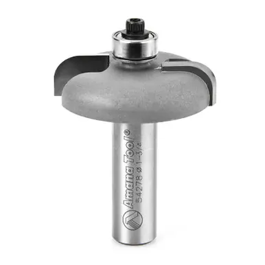 Amana 54278 Carbide Tipped Raised Panel Back Cutter 1/4 R x 1-3/4 D x 7/16 CH x 1/2" Shank Router