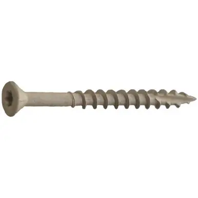 Daggerz ACQSTAR09212 - 9 x 2-1/2" Deck-Pro Star Flat w/Nibs Deck Screws Tan 2500ct