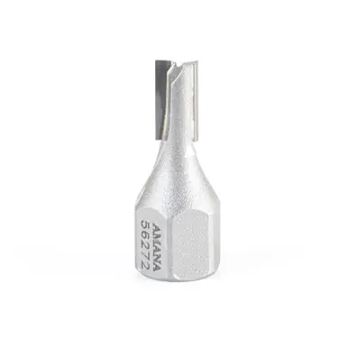 Amana 56272 Carbide Tipped Mortising Screw Cutter 1/4 + 0.015 Dia x 1/2" Cut Height x 1/4 - 28