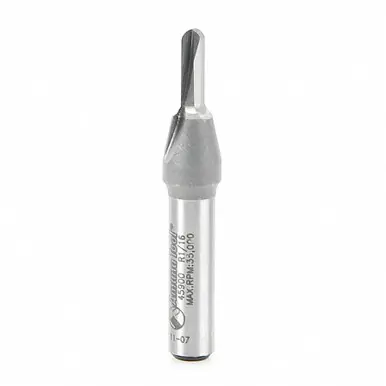 Amana 45900 Carbide Tipped Core Box 1/16 R x 1/8 D x 3/8 CH x 1/4" Shank Router Bit