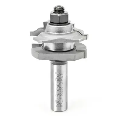 Amana 55350 Carbide Tipped Ogee Reversible Stile and Rail Assembly 1-5/8 D x 11/16 CH x 1/2" Shank