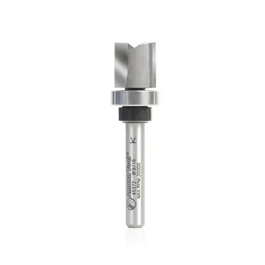 Amana 45372 Carbide Tipped Flush Trim Plunge Template 9/16 D x 9/16 CH x 1/4" Shank w/ Oversized