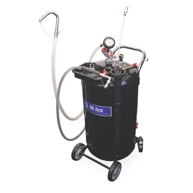 GRACO 26C061 - Waste Oil Evacuation System, 24 Gallon Steel Tank, Suction Probes & Adapters, 7 PSI