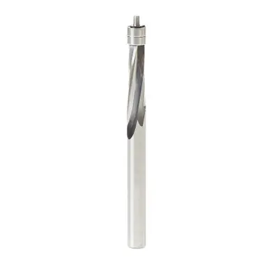 Amana 51436 Spiral, Plastic Flush Trim 1/4 D x 3/4 CH x 1/4 Shank x 3" Double BB Router Bit