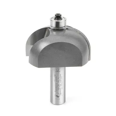Amana 49120 Carbide Tipped Cove 3/4 R x 2" D x1 CH x 1/2 Shank w/ Lower Ball Bearing Router Bit