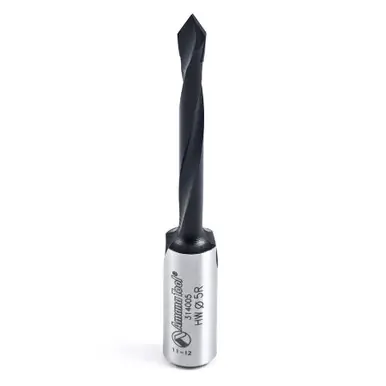 Amana 314005 Carbide Tipped Through-Hole Boring Bit R/H 5mm D x 70mm Long x 10mm Shank