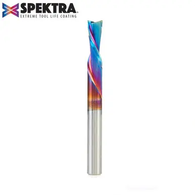 Amana 46202-K Spektra Spiral Plunge 1/4 Dia x 3/4 CH x 1/4 Shank 2-1/2" Down-Cut Router Bit