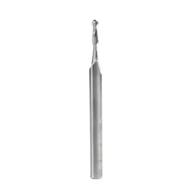 Amana 46385 Up-Cut Spiral Ball Nose 1/16 Radius x 1/8 Dia x 1/2 Cut Height x 1/4 Shank x 3" x 2